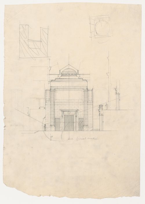 Étude d'une façade,  Annexe au Palais de Justice de Montréal, Montréal, Canada