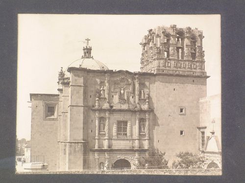 Partial view of the principal façade of the Church of San Agustín de Querétaro, Convento de San Agustín, Querétaro, Mexico