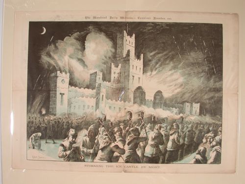 Storming the Ice Castle by night, The Montreal Daily Witness Carnival,