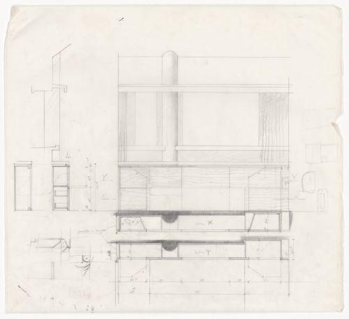 Sections and elevations for Appartamento Grossetti, Milan, Italy