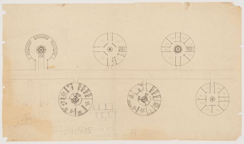 Project for suspension housing units: floor plans