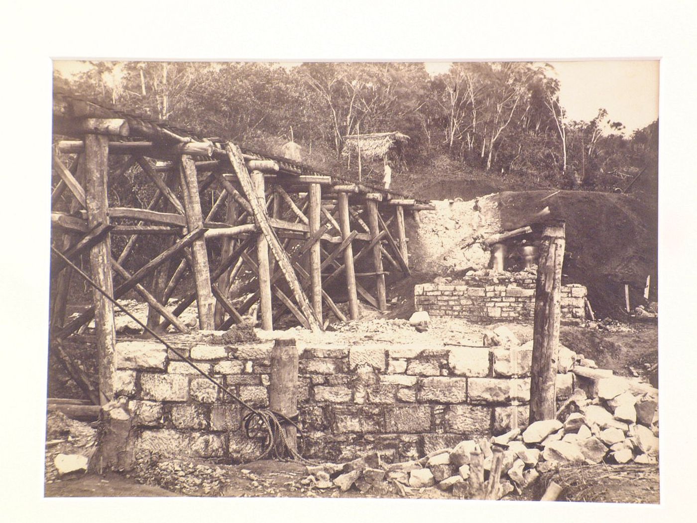 Johannes Viaduct, showing Pier 1 and the south abutment, Bahia State, Brazil