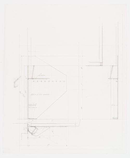 Detail of coat rack for Casa Righi, Milan, Italy