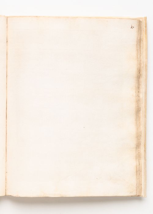 Blank leaf; verso: Inscription in an unknown hand