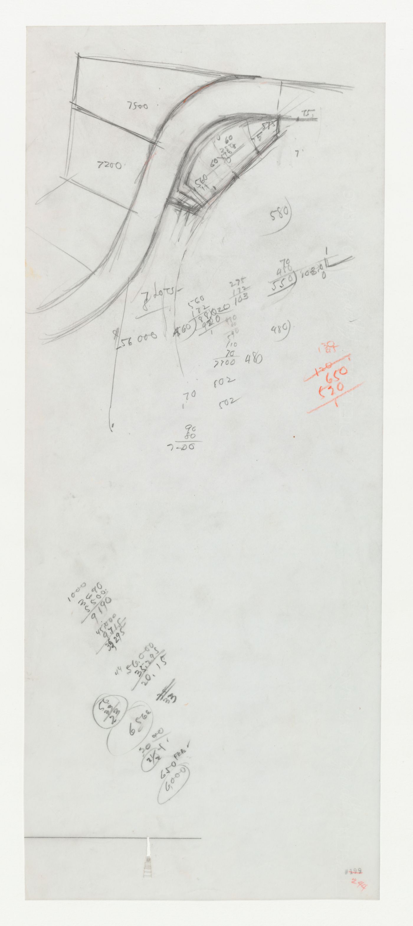 Swedenborg Memorial Chapel, El Cerrito, California: Detail for grading plan