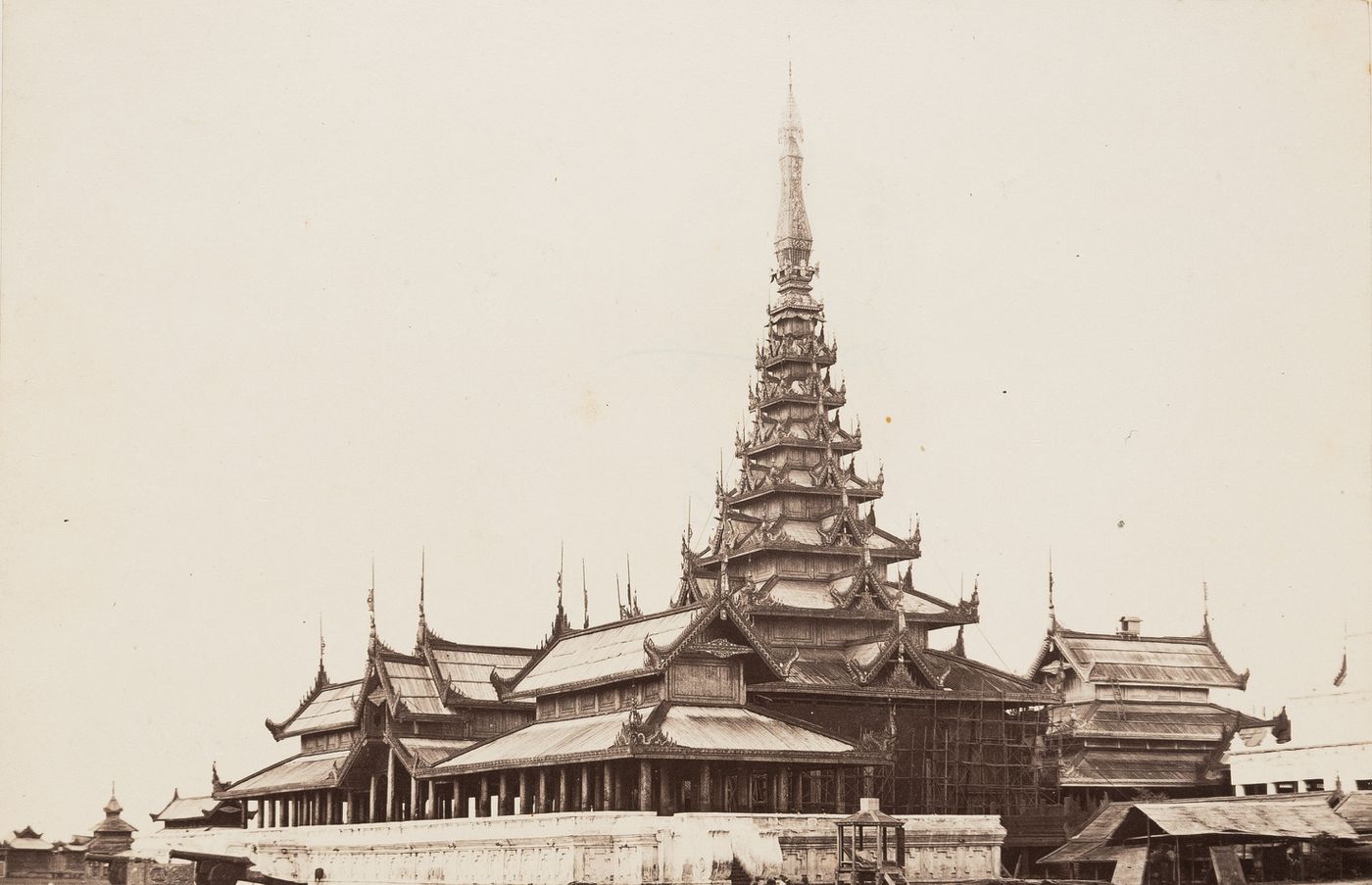 View of Mandalay Palace, Mandalay, Burma (now Myanmar)