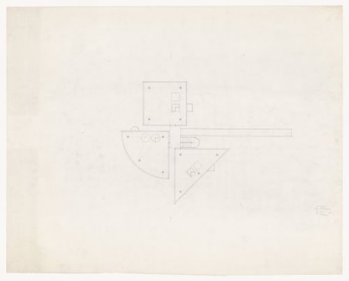 Plan with notes for 1/4 House D