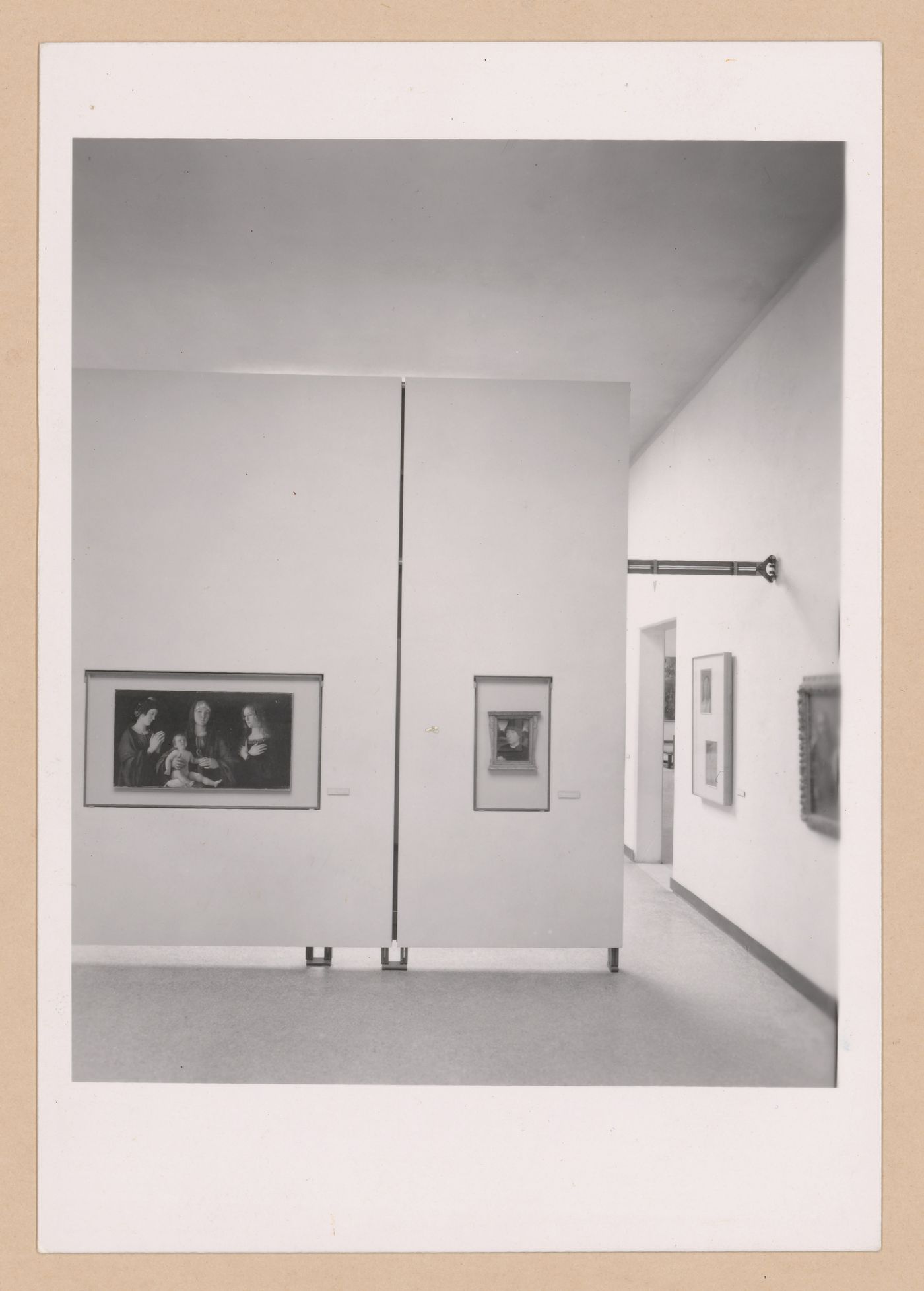 Interior view of a gallery showing paintings, Gallerie dell'Accademia di Venezia, Venice, Italy