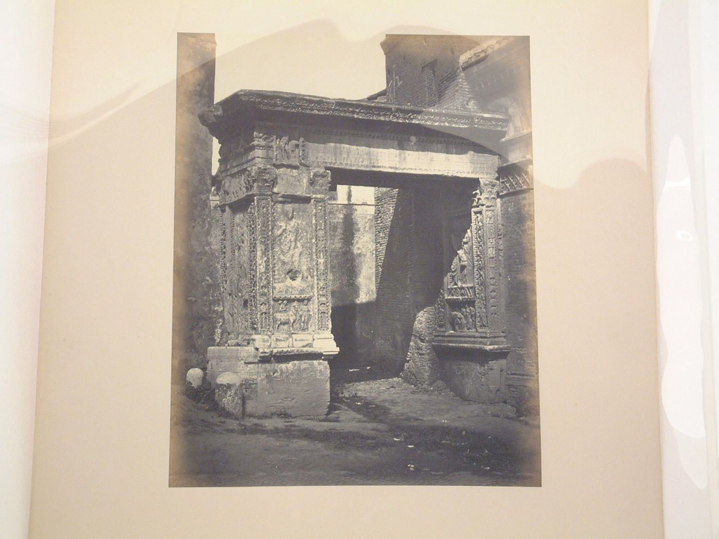 View of the Arch of the Money Changers, Forum Boarium, Rome, Italy