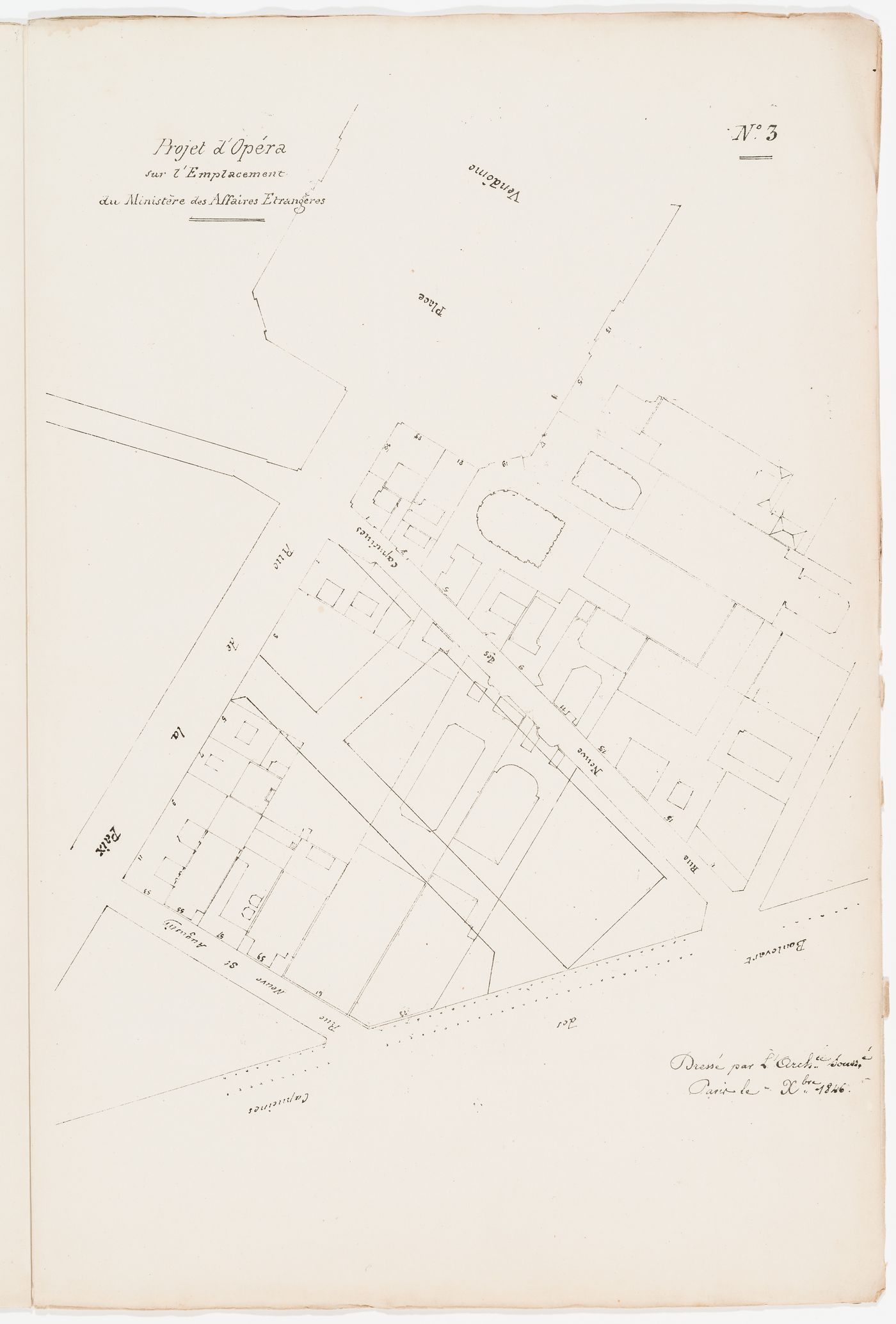 Site plan for Project no. 3 and site plan for Project no. 6