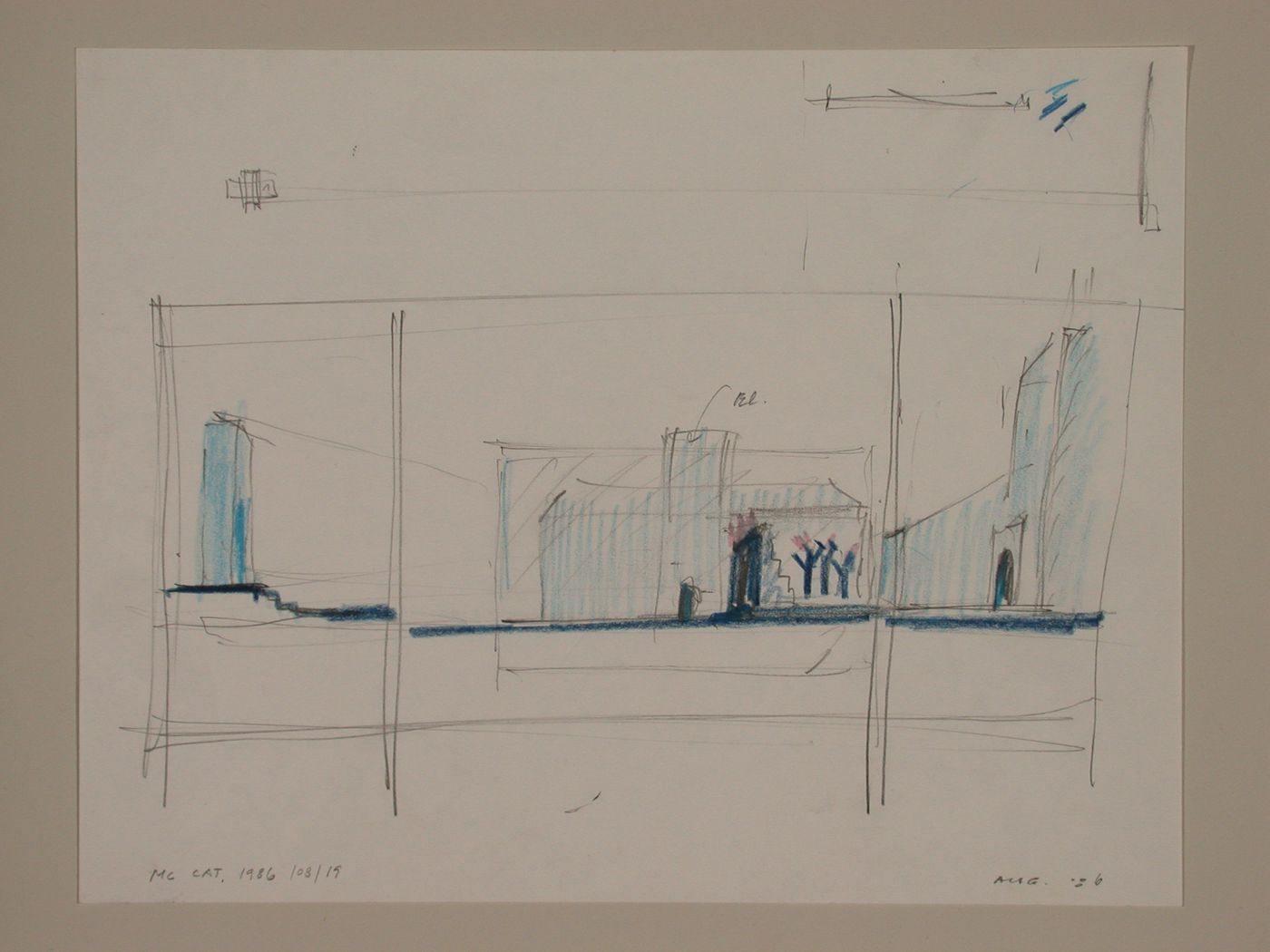 The final site perspective for the competition drawing, The Canadian Tribute to Human Rights, Ottawa, Ontario