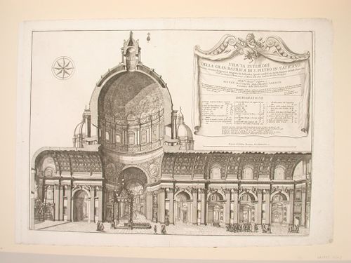 A view of the interior of Saint Peter's, Rome