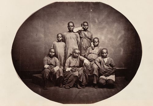 Group portrait, Burma (now Myanmar) or Andaman Islands, India