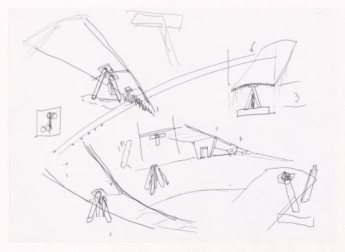 Sketch perspectives for Estudo Urbanístico da Lagoinha, Belo Horizonte, Brazil