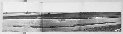 Panorama showing the Pei (now Hai) River delta, with the Lower North Taku Fort (also known as the 2nd North Fort) and the Great South Taku Fort in the background, Taku (now Dagu), near Tientsin (now Tianjin), China