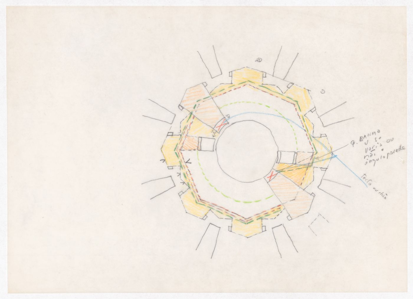 Sketch plan for Centro Meteorológico da Villa Olimpica, Barcelona, Spain