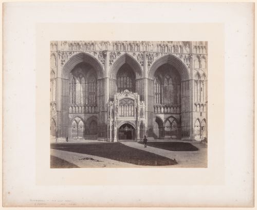 View of the west end, Peterborough Cathedral, Peterborough, England
