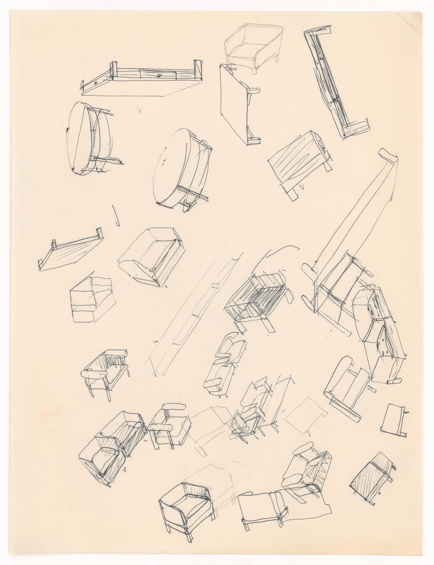 Sketch for Casa de chá, Restaurante da Boa Nova, Leça da Palmeira