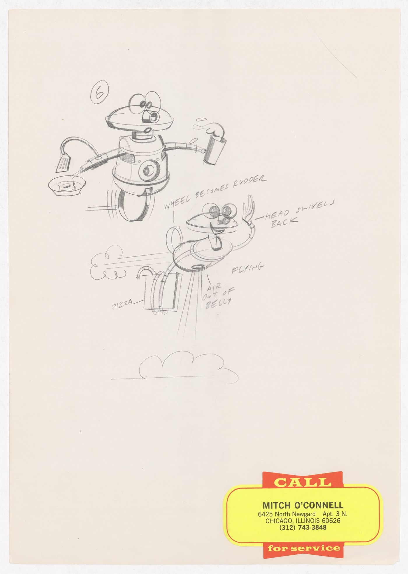 Character sketches by Mitch O'Connell for Spillville