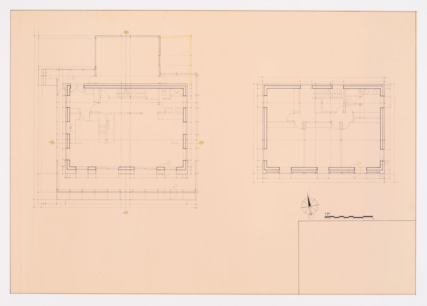 Plan des étages, Maison Bernard Laurin, Saint-Benoît, Mirabel, Québec, Canada