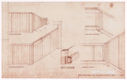 Perspectives and detail of changing rooms for Piscina das Marés, Leça da Palmeira, Matosinhos, Portugal