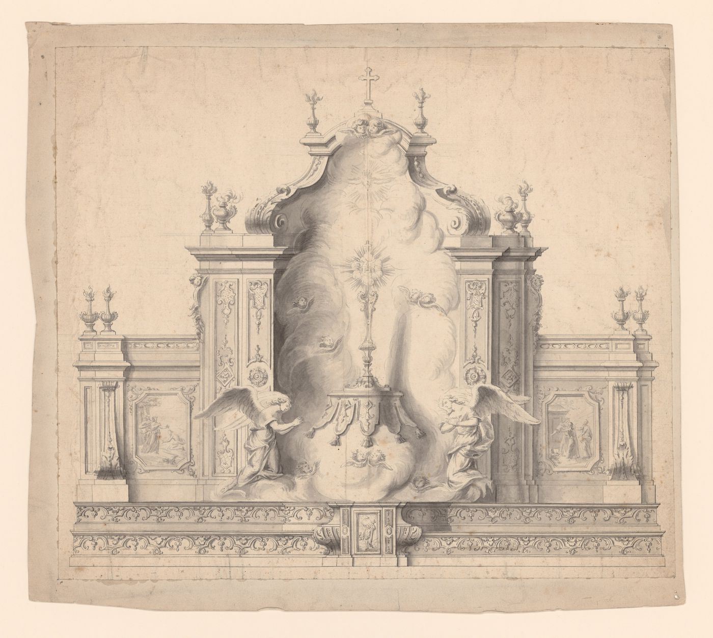 Project for an altar elevation