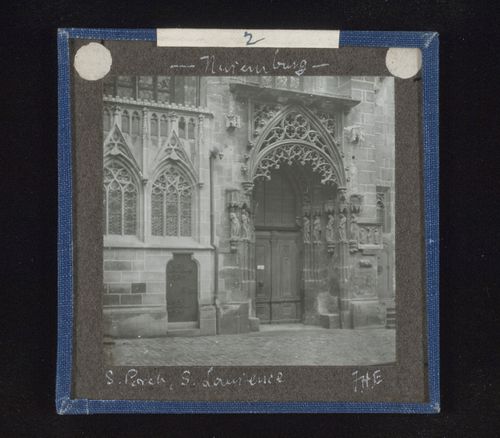 View of south porch of St. Lorenz-Kirche, Nuremberg, Germany