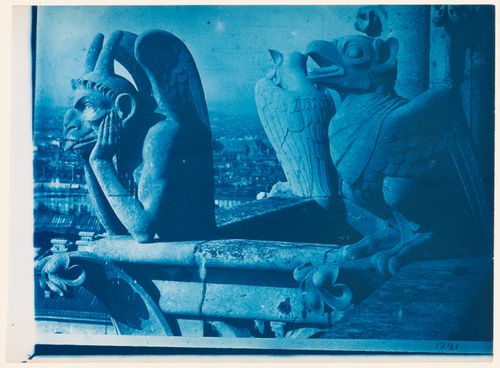 Detail of gargoyle, Notre-Dame, Paris, France