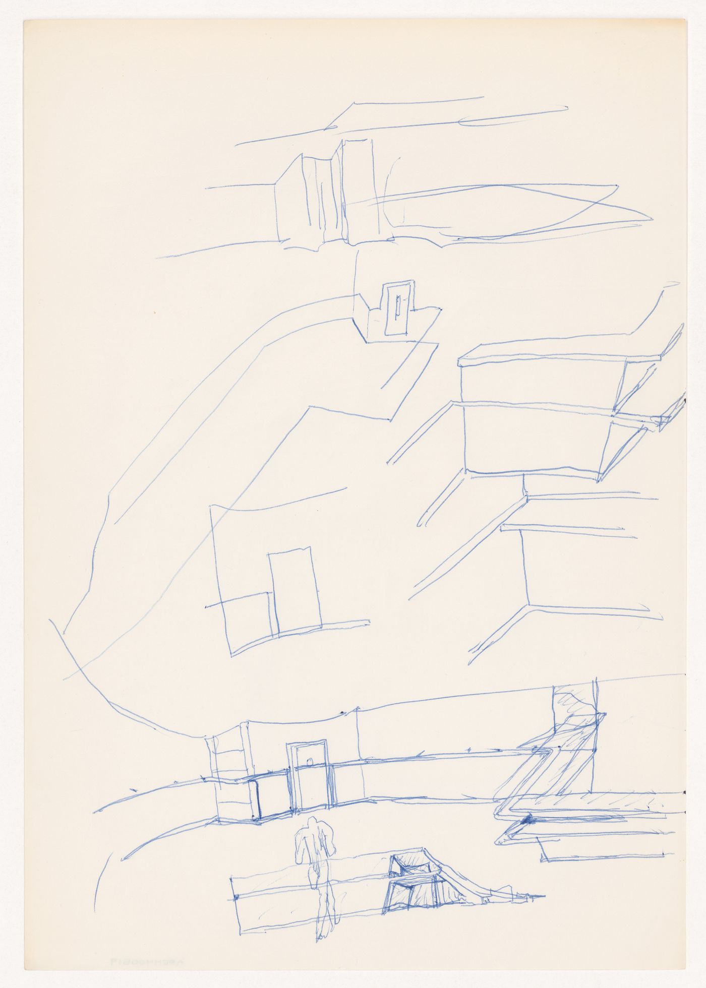 Sketches for Banco Borges & Irmão II [Borges & Irmão bank II], Vila do Conde, Portugal