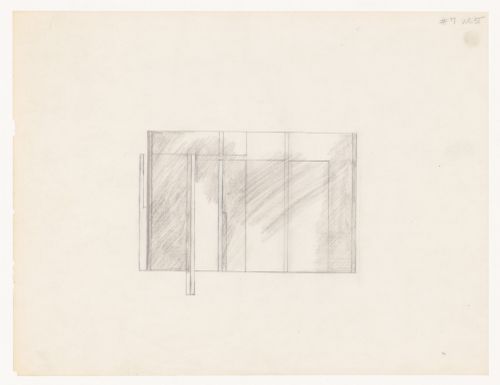 Sketch elevation for House VI, Cornwall, Connecticut