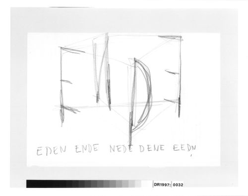 Sketch perspective for the E,D,E,N, Pavilion, Rheinfelden, Switzerland