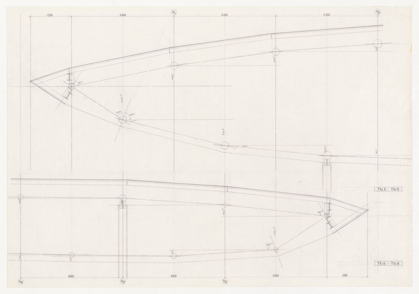 Partial sections for roof of Galaxy Toyama Gymnasium, Imizu, Japan