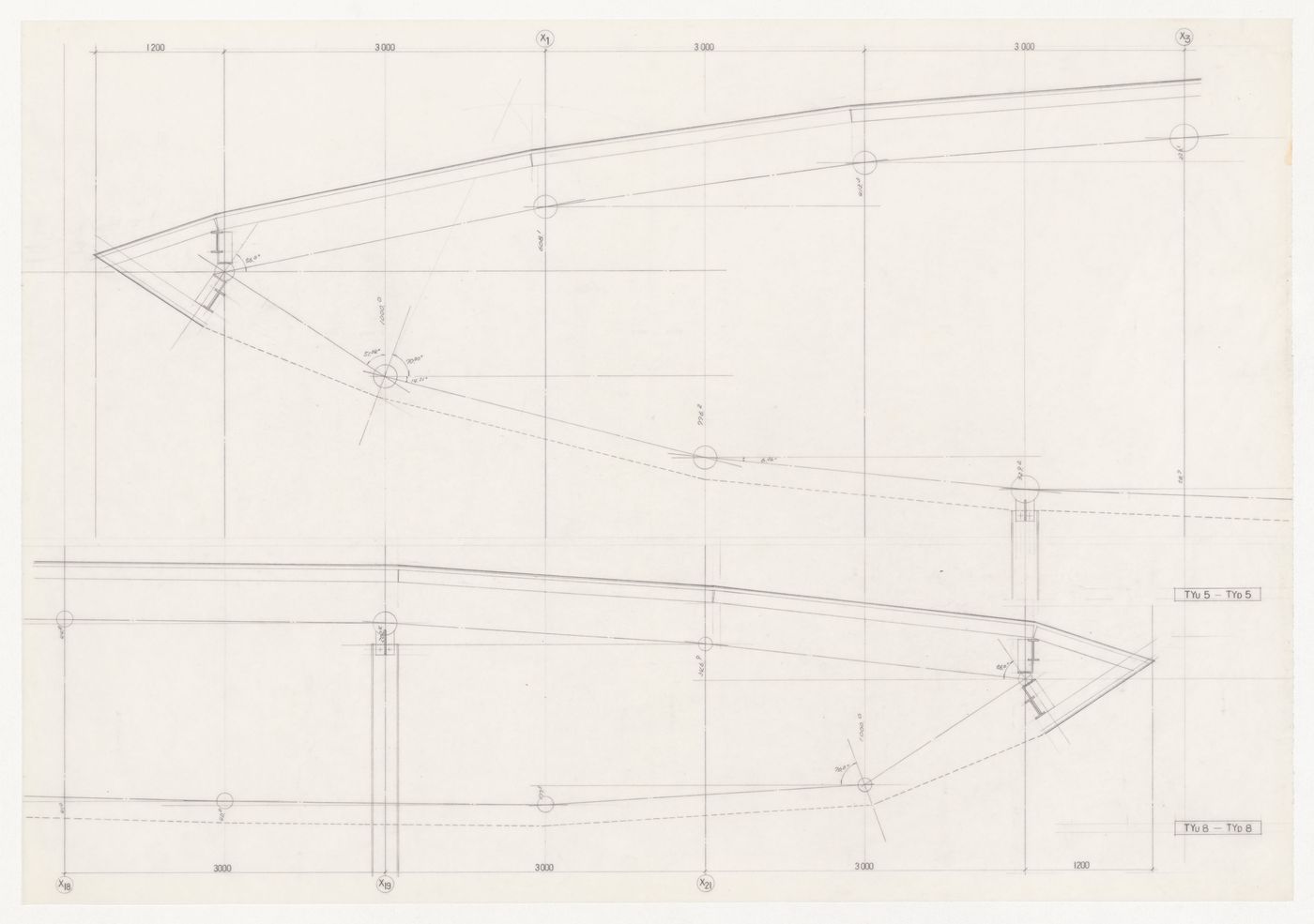 Partial sections for roof of Galaxy Toyama Gymnasium, Imizu, Japan