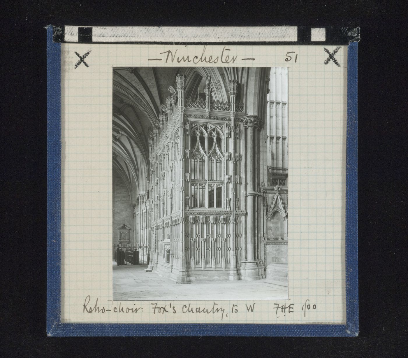 View to west of Fox's chantry in retrochoir of Winchester Cathedral, Winchester, Hampshire, England