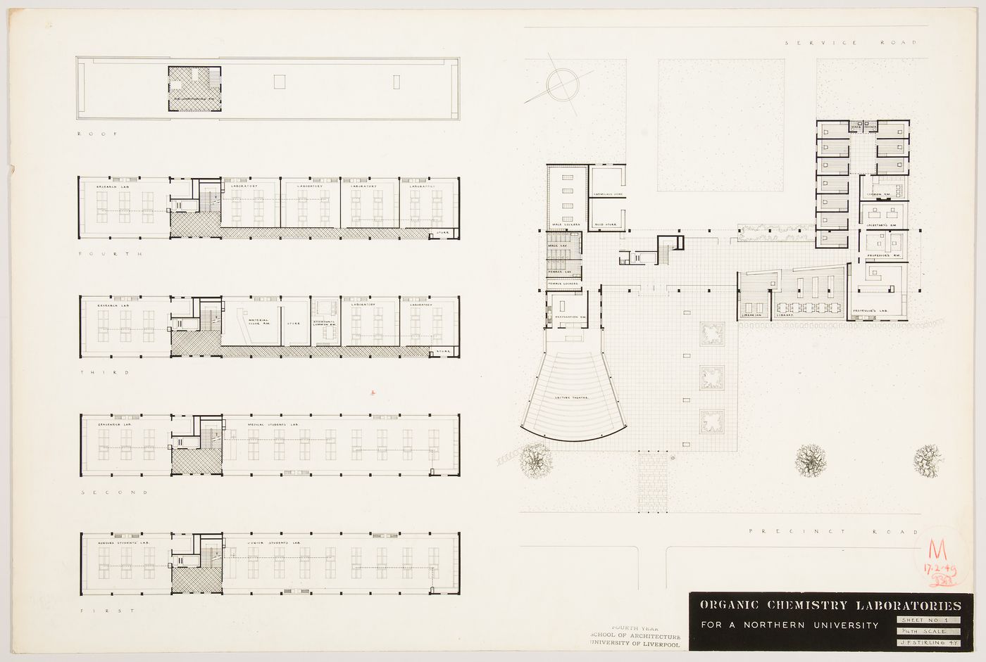 Organic Chemistry Laboratories for a Northern University, England: floor plans