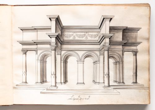 Design for a portico of a temple