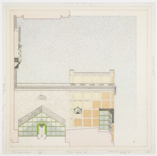 Clore Gallery, London, England: axonometric of façade