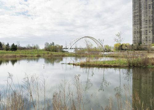 An Enduring Wilderness: Humber Bay Arch Bridge at the mouth of the Humber River, Toronto