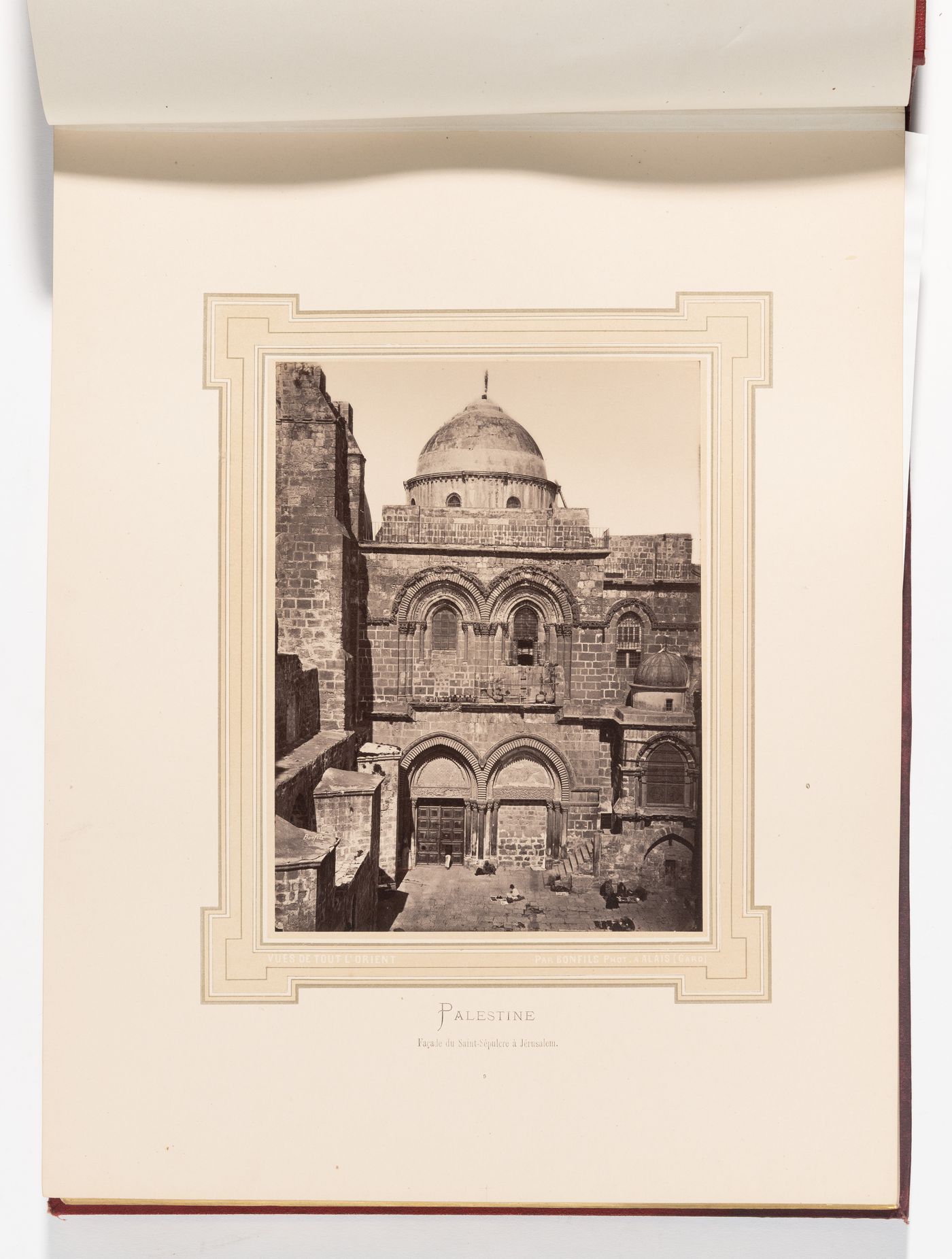 Facade du Saint-Sepulcre a Jerusalem