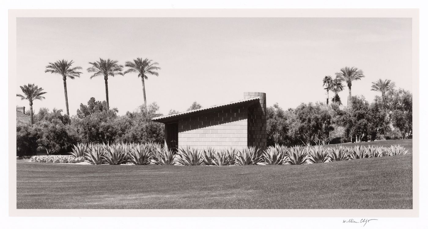 Guest house and cactus plantings, from the series The David and Gladys Wright House