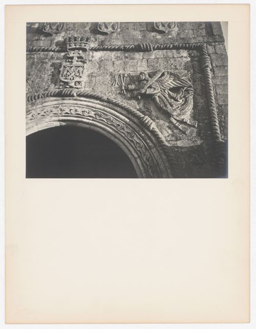 Close-up view of a sculptural detail, Convento de Huejotzingo, Huejotzingo, Mexico