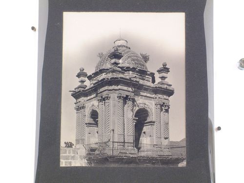 View of a tower of the Catedral de Oaxaca, Oaxaca de Juárez, Mexico