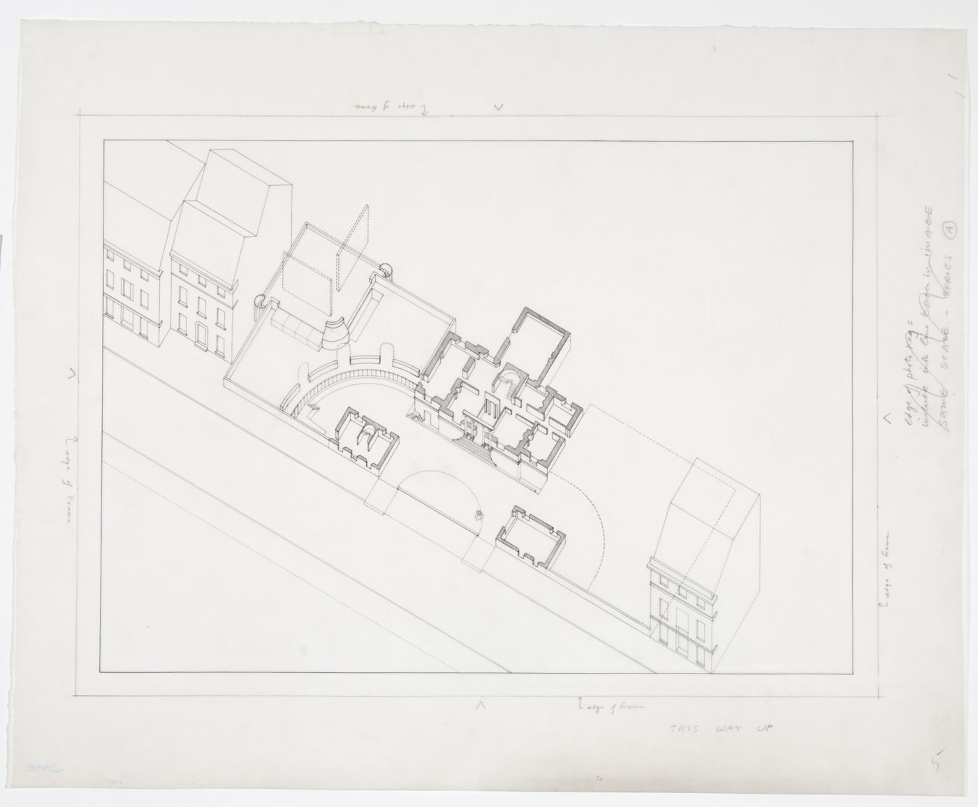 Arts Centre, University of St. Andrews, St. Andrews, Scotland: cutaway axonometric