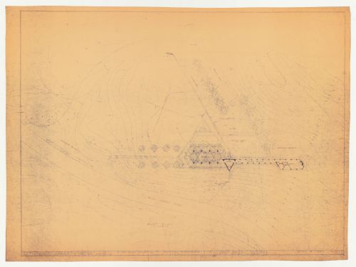 Wayfarers' Chapel, Palos Verdes, California: Site plan