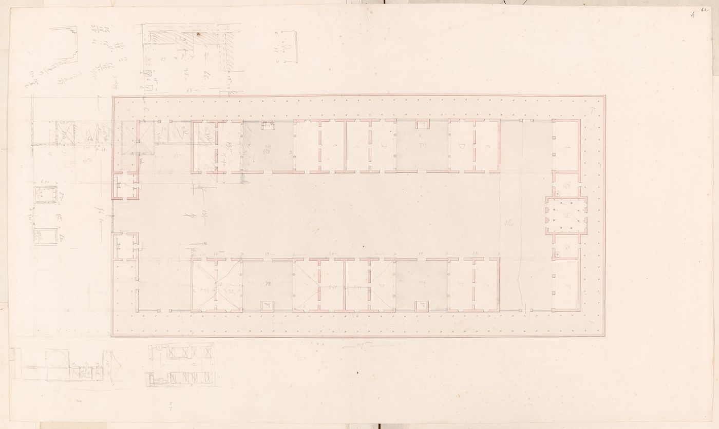 Site plan for an unidentified slaughterhouse