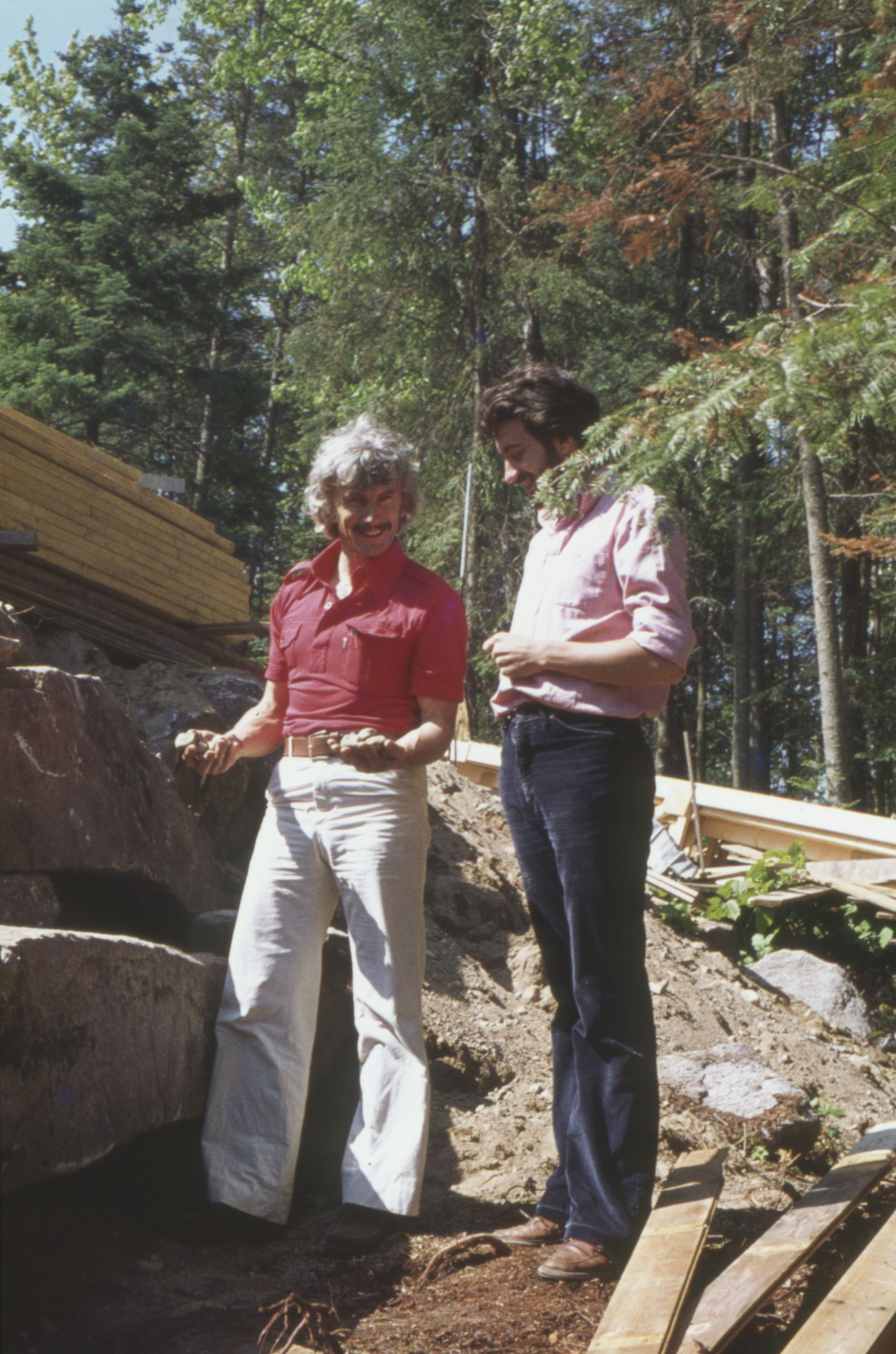 Portrait de deux hommes, Maison du docteur Simon Richer, Nominingue, Québec, Canada