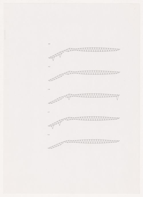 Roof sections for Odawara Municipal Sports Complex, Odawara, Japan