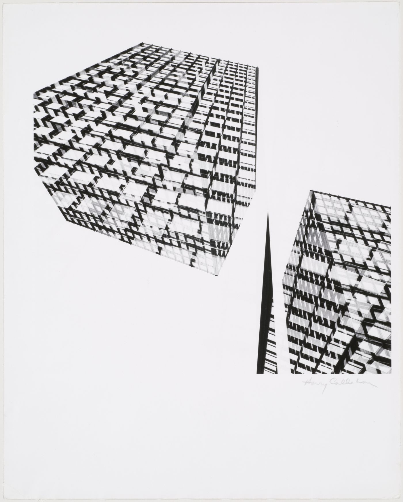 View of skyscrapers seen in abstraction, 860-860 Lake Shore Drive Apartments, Chicago, United States