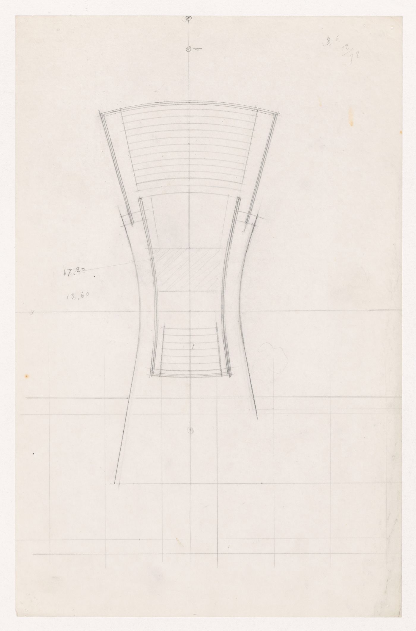 Plan for an auditorium for Illinois Institute of Technology