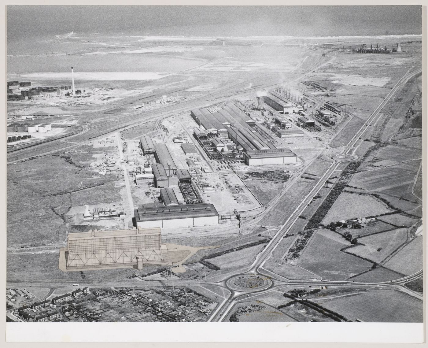 Dorman Long Headquarters, Middlesbrough, England: aerial view